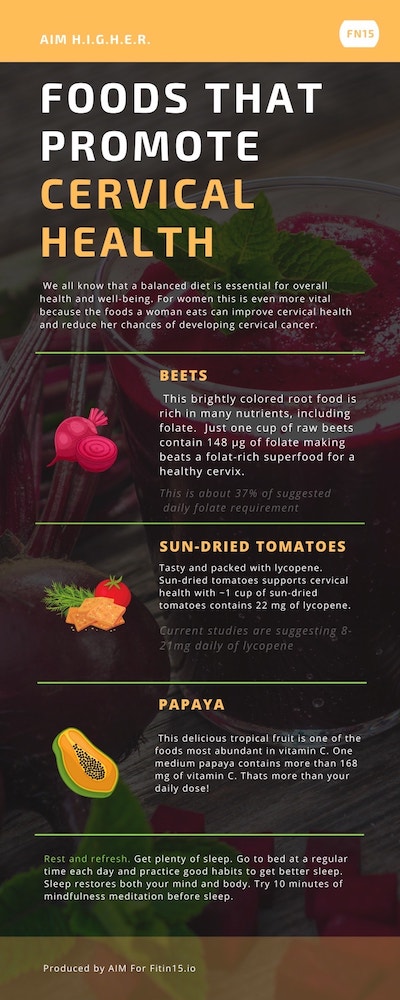 foods that promote cervical health